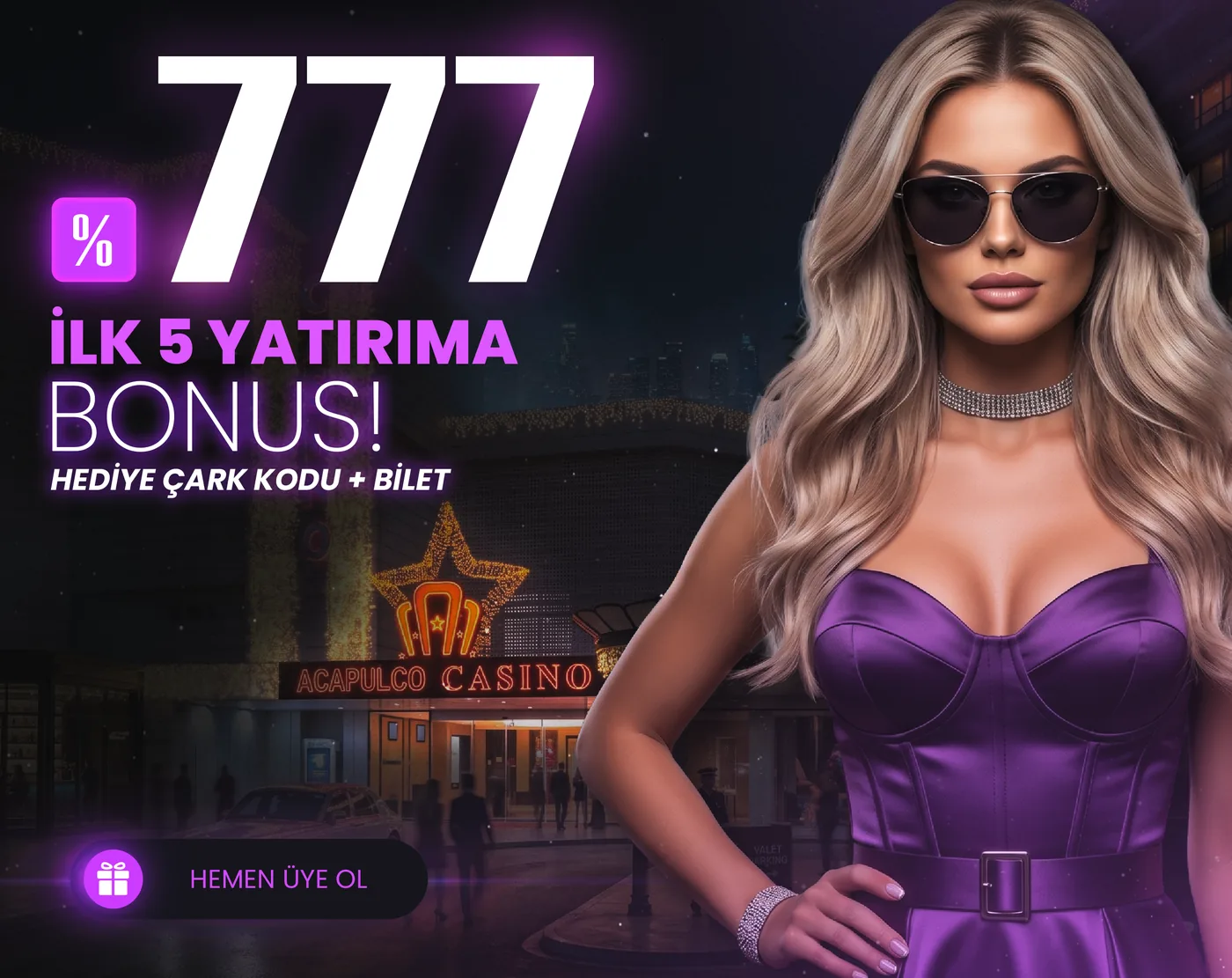 %777 İlk 5 Yatırıma Bonus